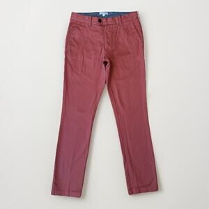 Gustin American Chino Pants 30 Nautical Red Sim California Minimalist New York